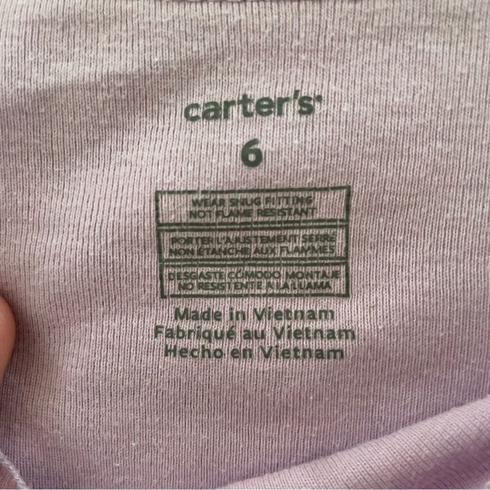 Set of 2 Carter’s Little Girls Pyjama Animal Print Size 6T - Picture 4 of 10